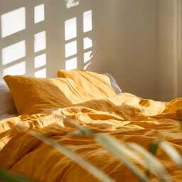 Marigold Linen Duvet Cover Soft 1 Medium Weight Cover Breathable Stonewashed Comfort - thumbnail 4