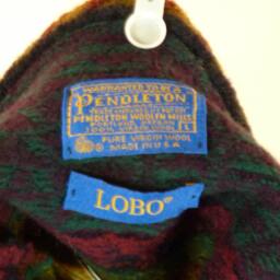 Christmas Stocking Felted Wool Felt Knit Lobo Burgundy Ooak Triangles Patterned Brown Rust Green Gold Recycled Repurposed 660 - thumbnail 4