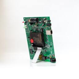 Green Circuit Board Clock, Boyfriend Gift, Father Small Desk Recycled Computer Geek Husband Gift - thumbnail 3