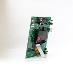 Green Circuit Board Clock, Boyfriend Gift, Father Small Desk Recycled Computer Geek Husband Gift - thumbnail 4