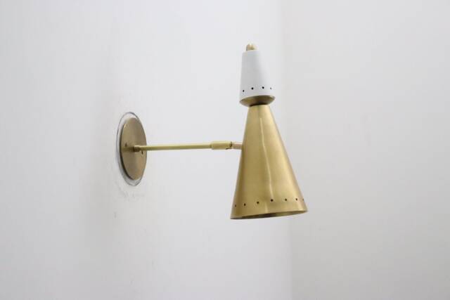 Brass Wall Sconce Italian Fixture Lights Bedroom Beside Lamps Sputnik Lights - Golden - image 1