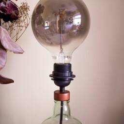 Plymouth Gin Bottle Lamp - U.K. Main Plug - Recycled Lighting Gift - thumbnail 2
