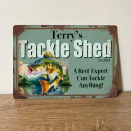 Personalised Fishing Sign, Gift For Dad, Birthday Anglers - thumbnail 2