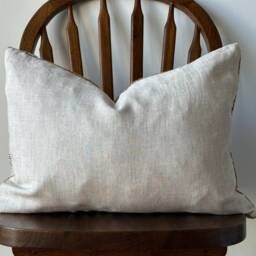 Hand Woven Natural Fiber Lumbar Pillow Cover - thumbnail 2