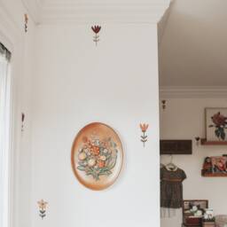 Meadow Flowers Fabric Wall Stickers - Removable & Reusable - thumbnail 3