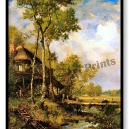 3 Prints, Anne Hathaway's Cottage, English Cottages, Old Thatch Roof Cottages - thumbnail 3