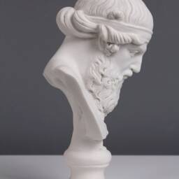Plato Bust Sculpture Small - Platon Greek Philosopher Statue Gifts Ideas Antique Marble Art Reproduction Made in Europe The Ancient Home - thumbnail 3