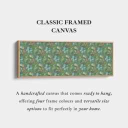 William Morris Golden Lily Long Framed Canvas Print With Cream Tones For Refined Interiors Suitable Hall Living Room Bedroom Office - thumbnail 3