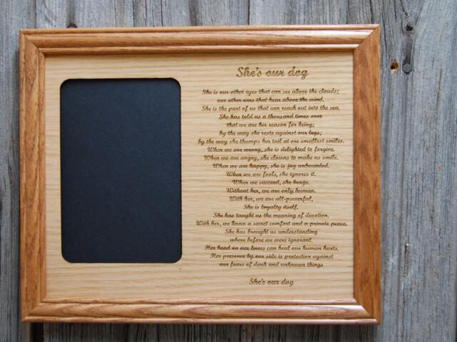 My Dog Memorial Picture Frame - 8x10 Holds 5x7 Photo - image 1