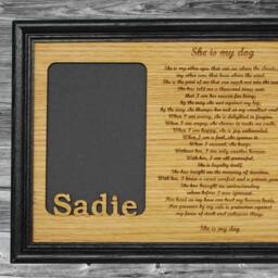 My Dog Memorial Picture Frame - 8x10 Holds 5x7 Photo - thumbnail 3
