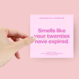 Smells Like Your Twenties Have Expired Candle, 30Th Birthday Gifts, Present, ??? - thumbnail 3