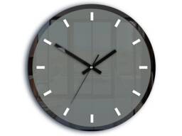 Wall Clock Gray, Rolo With White Index - Quiet & Modern 30cm/11, 81
