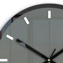 Wall Clock Gray, Rolo With White Index - Quiet & Modern 30cm/11, 81 - thumbnail 2