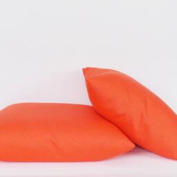 Set Of 2 Solid Orange Decorative Throw Pillow Covers - thumbnail 4