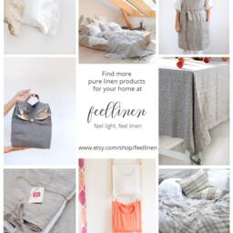 Ruffled Linen Pillowcase With Lace White & Oatmeal Pure Sham - thumbnail 4