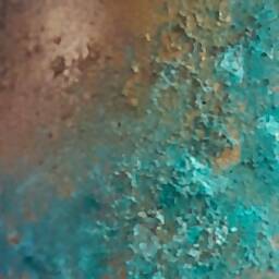 Unique Concrete Copper Patina Verdigris Effect Tea Light Holder/Home Decor Gift - thumbnail 3