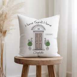 Personalised New Home Gift - Perfect D??cor Housewarming Cushion Moving House For Friends Couple - thumbnail 3
