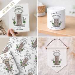 Personalised New Home Gift - Perfect D??cor Housewarming Cushion Moving House For Friends Couple - thumbnail 2