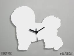 Bichon Frise Dog 2 - Wall Clock Silhouette