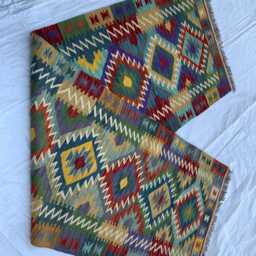 Handwoven Afghan Chobi Kilim Runner Multicolor Wool Tribal Rug - 9.7x2.7 Ft - thumbnail 4