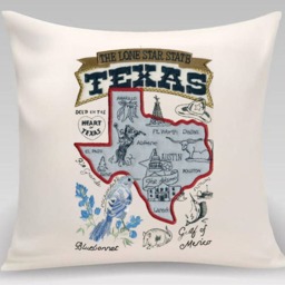 Texas State Pillow With Feather Insert - thumbnail 2