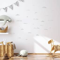 Watercolor Cloud Wall Decals Plastic-Free Nursery Decor
