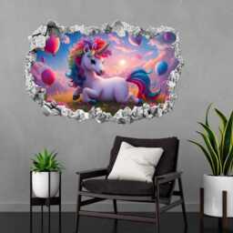 Unicorn Wall Decal Sticker Mural Poster Print Art Kids Girls Bedroom Nursery Decor Kv1 - thumbnail 3