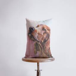 Dog - Irish Setter Watercolor 12x18 Pillow Cover Dogs Home D??cor Custom Sett Lover Gift Mom - thumbnail 1