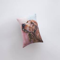 Dog - Irish Setter Watercolor 12x18 Pillow Cover Dogs Home D??cor Custom Sett Lover Gift Mom - thumbnail 3