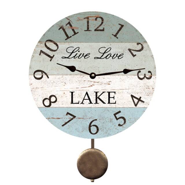 Live Love Lake Pendulum Clock - image 1