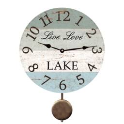Live Love Lake Pendulum Clock - thumbnail 1
