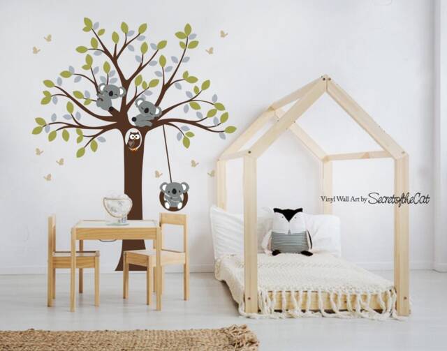 Koala Tree Wall Decal, Nursery Decor - image 1