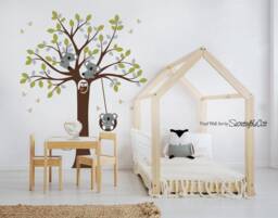 Koala Tree Wall Decal, Nursery Decor - thumbnail 1