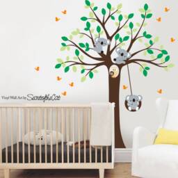 Koala Tree Wall Decal, Nursery Decor - thumbnail 2