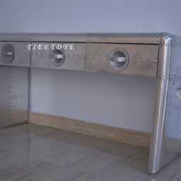 Tieetdye Aviator Console Table Industrial Style, Stylish Living Home Deco - thumbnail 4