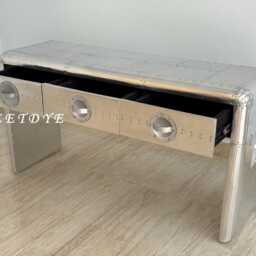 Tieetdye Aviator Console Table Industrial Style, Stylish Living Home Deco - thumbnail 2