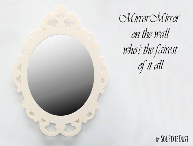 Beige Modern Rococo Acrylic Mirror - Safety - image 1
