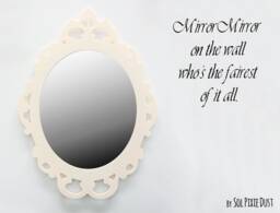 Beige Modern Rococo Acrylic Mirror - Safety