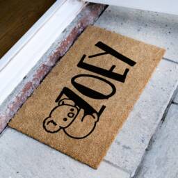 Personalized Koala Name Door Mat - Custom Rug New Home Gift Cute Housewarming - thumbnail 2