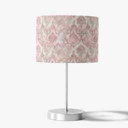 Vintage Style Delicate Pink Velvet Damask Lampshade 25cm 30cm 35cm 40cm 45cm - Drum Lamp Shade Ceiling Lamp, Country Cottage - thumbnail 3