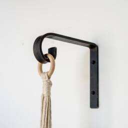 Custom Hanging Plant Hook, Lantern Basket Bracket, Birdfeeder Hanger, Planter Box Iron Hook - thumbnail 1
