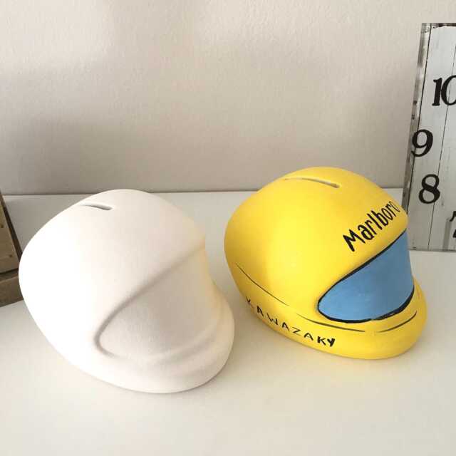 Ready To Paint, Ceramic Helmet, Motor Helmets, Handmade Figurines, Unpainted Sculptures, Toys, Cash Boxes, Helmet Coin Bank - image 1