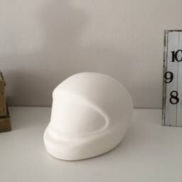 Ready To Paint, Ceramic Helmet, Motor Helmets, Handmade Figurines, Unpainted Sculptures, Toys, Cash Boxes, Helmet Coin Bank - thumbnail 4