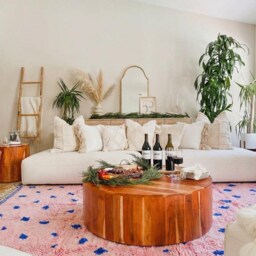 Moroccan Pink Berber Rug, Handwoven Wool Shag Rug With Polka Dot Pattern, Authentic Beni Ourain Style Carpet, Large 9x12 Area - thumbnail 3