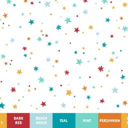 Rainbow Sparkles & Stars Wall Decals - Nursery Decals, Star Kids Room Decor, Art, Removable Sparkle Stickers - thumbnail 2