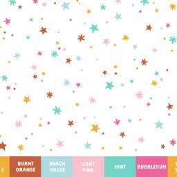 Rainbow Sparkles & Stars Wall Decals - Nursery Decals, Star Kids Room Decor, Art, Removable Sparkle Stickers - thumbnail 3