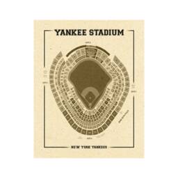 Yankee Stadium Seating Chart Art Print New York Man Cave Decor - thumbnail 4