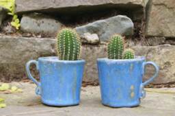 Ceramic Turquoise Pot Cactus, Cover, Hand Made Ceramic Pot, Mini Flower Pot Succulent Planter, Birthday Gift