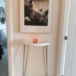 Narrow Console - Half Moon White & Gold/ Premium Table/ - thumbnail 2
