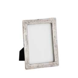"Antique Silver Aluminium Medium Photo Frame - Tabletop Picture With Glass Front - 5""??7" - thumbnail 2
